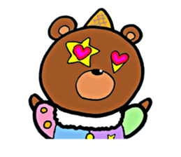 clown Bear sticker #8795034