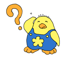 Happy chick penguin sticker #8795546