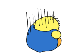 Happy chick penguin sticker #8795558