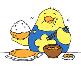 Happy chick penguin sticker #8795565