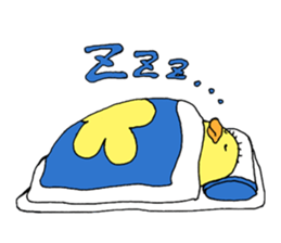 Happy chick penguin sticker #8795567