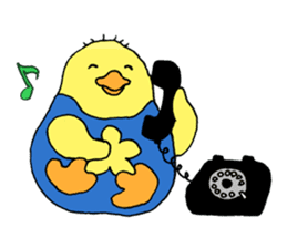 Happy chick penguin sticker #8795568