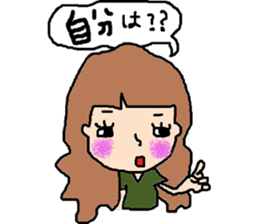 "KANSAI"Girl sticker #8796541