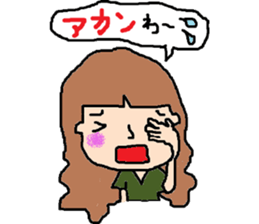"KANSAI"Girl sticker #8796542