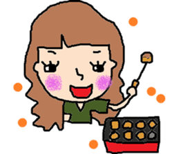 "KANSAI"Girl sticker #8796547