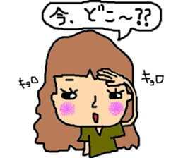 "KANSAI"Girl sticker #8796559