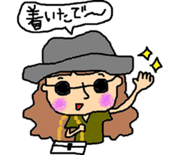 "KANSAI"Girl sticker #8796560