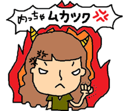 "KANSAI"Girl sticker #8796561