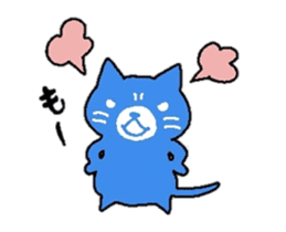 Monochromatic cat sticker #8796714