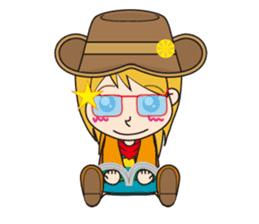 Cutie Cowgirl (Cowboy girl version) sticker #8796794