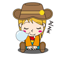 Cutie Cowgirl (Cowboy girl version) sticker #8796795