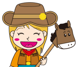 Cutie Cowgirl (Cowboy girl version) sticker #8796798