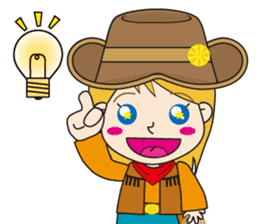 Cutie Cowgirl (Cowboy girl version) sticker #8796816