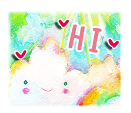 Colorful watercolor Sticker sticker #8797379