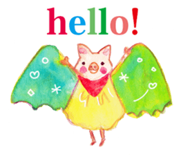 Colorful watercolor Sticker sticker #8797380