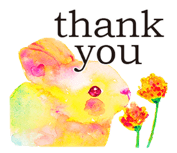 Colorful watercolor Sticker sticker #8797383