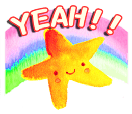 Colorful watercolor Sticker sticker #8797394