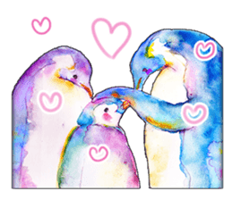 Colorful watercolor Sticker sticker #8797396