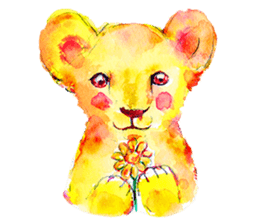 Colorful watercolor Sticker sticker #8797399