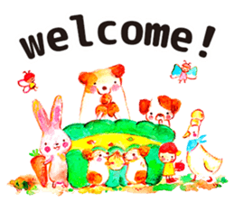 Colorful watercolor Sticker sticker #8797400