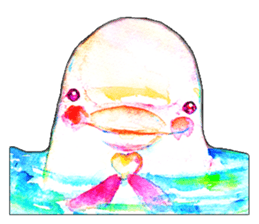 Colorful watercolor Sticker sticker #8797407