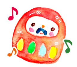Colorful watercolor Sticker sticker #8797414