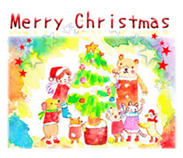 Colorful watercolor Sticker sticker #8797416