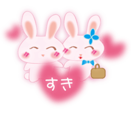 Words of everyday cute rabbit sticker #8797555