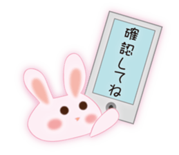 Words of everyday cute rabbit sticker #8797561