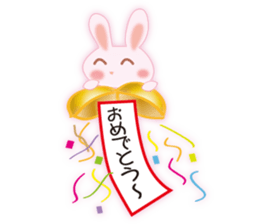 Words of everyday cute rabbit sticker #8797571