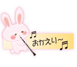 Words of everyday cute rabbit sticker #8797576