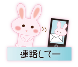 Words of everyday cute rabbit sticker #8797577