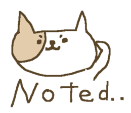 English cute cat stickers sticker #8797861