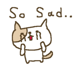 English cute cat stickers sticker #8797865