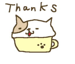 English cute cat stickers sticker #8797874