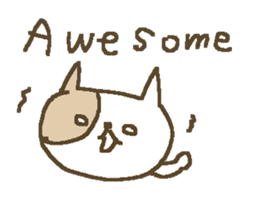 English cute cat stickers sticker #8797876