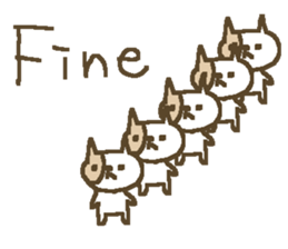English cute cat stickers sticker #8797878