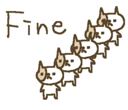 English cute cat stickers sticker #8797878