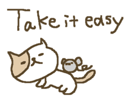 English cute cat stickers sticker #8797879