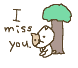 English cute cat stickers sticker #8797883
