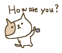 English cute cat stickers sticker #8797885