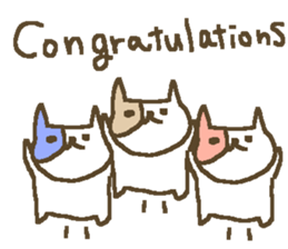 English cute cat stickers sticker #8797887