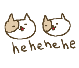 English cute cat stickers sticker #8797891