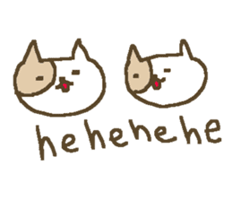 English cute cat stickers sticker #8797891