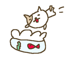 English cute cat stickers sticker #8797895