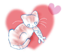 Currant- chan Sticker feat.Orange tabby sticker #8797941