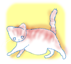 Currant- chan Sticker  feat.Orange tabby sticker #8797944