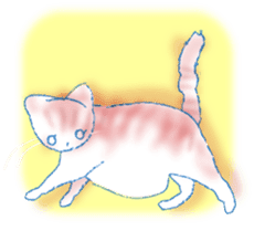 Currant- chan Sticker feat.Orange tabby sticker #8797944