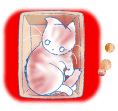 Currant- chan Sticker  feat.Orange tabby sticker #8797949