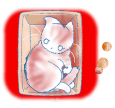 Currant- chan Sticker feat.Orange tabby sticker #8797949